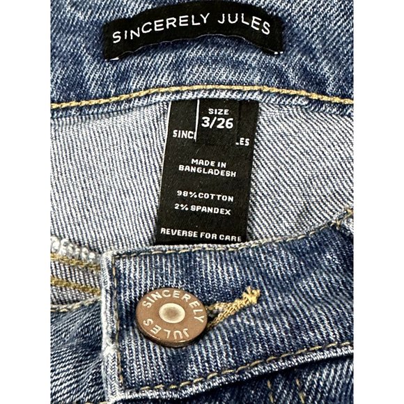SINCERELY JULES Women's High Rise Jean Shorts 3/26 - Picture 4 of 9
